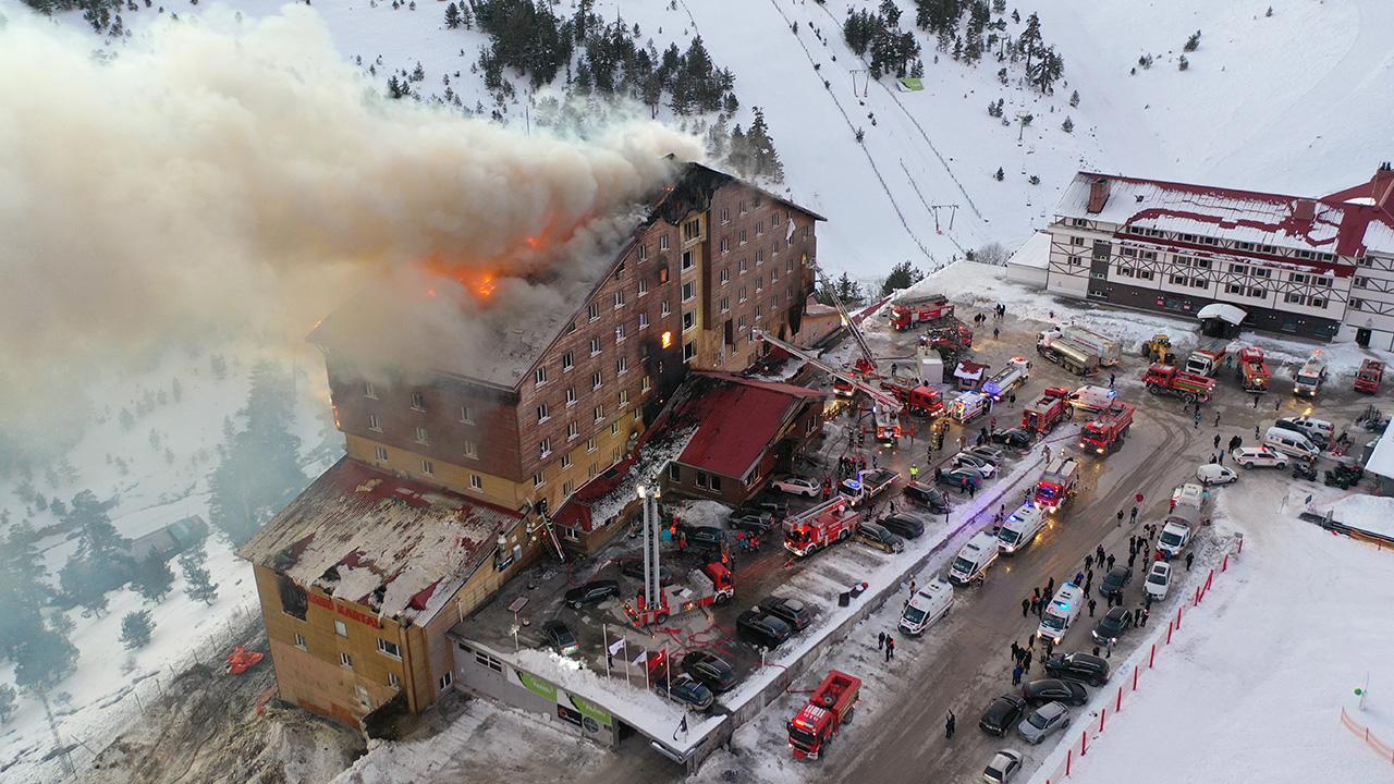 Kartalkaya'da otel yangını: 10 ölü, 32 yaralı