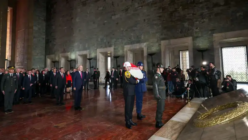 Devlet Erkanı Anıtkabir'de: Atatürk'ü Anma Töreni Yapıldı